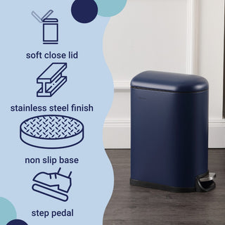 Rassol Mini 2.6-Gallon Step-Open Trash Can