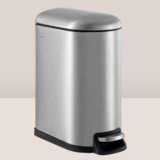 Slyd 10.6-Gallon Step-Open Trash Can