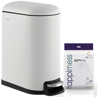 Slyd 10.6-Gallon Step-Open Trash Can