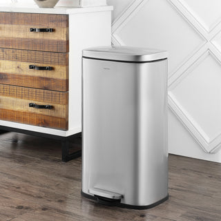 Abrahamus 30 Liter/8 Gallon Step-Open Trash Can