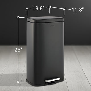 Abrahamus 30 Liter/8 Gallon Step-Open Trash Can