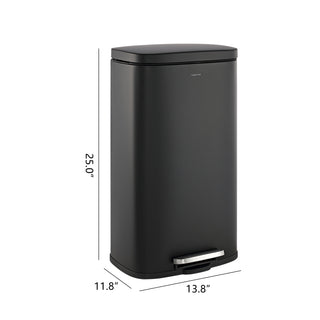 Abrahamus 30 Liter/8 Gallon Step-Open Trash Can