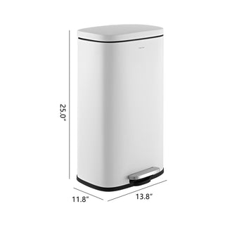 Abrahamus 30 Liter/8 Gallon Step-Open Trash Can