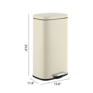 Abrahamus 30 Liter/8 Gallon Step-Open Trash Can