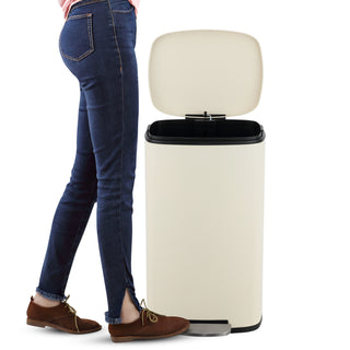 Abrahamus 30 Liter/8 Gallon Step-Open Trash Can