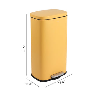 Abrahamus 30 Liter/8 Gallon Step-Open Trash Can