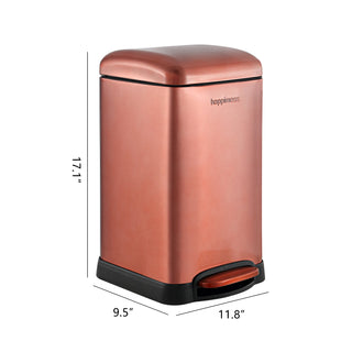 Lopus Retro Mini 3.2-Gallon Step-Open Trash Can