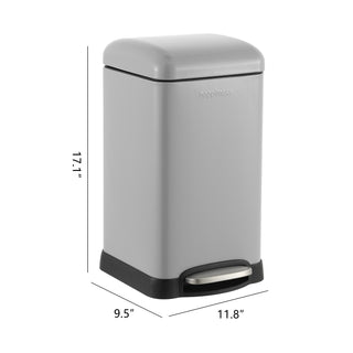 Lopus Retro Mini 3.2-Gallon Step-Open Trash Can