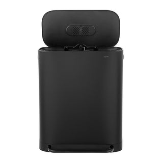 Beni Kitchen Trash/RecycLing 16-Gallon Double-Bucket Step-Open Trash Can