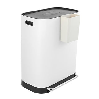 Beni Kitchen Trash/RecycLing 16-Gallon Double-Bucket Step-Open Trash Can