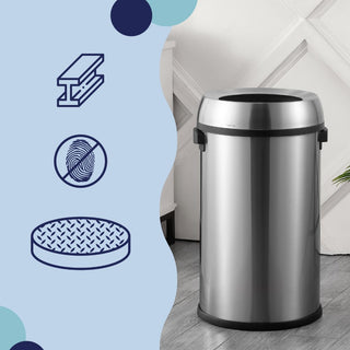 Chuck 65 Liter/17.2 Gallon Kitchen/Office Trash Can