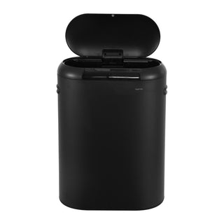 Robo Kitchen 13.2-Gallon Slim Oval Motion Sensor Touchless Trash Can with Touch Mode