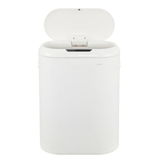 Robo Kitchen 13.2-Gallon Slim Oval Motion Sensor Touchless Trash Can with Touch Mode