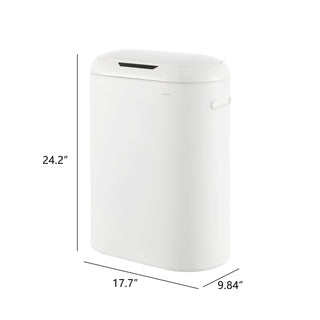 Robo Kitchen 13.2-Gallon Slim Oval Motion Sensor Touchless Trash Can with Touch Mode