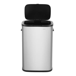 Tammi Kitchen 14.5-Gallon Slim Metal Push Button Trash Can