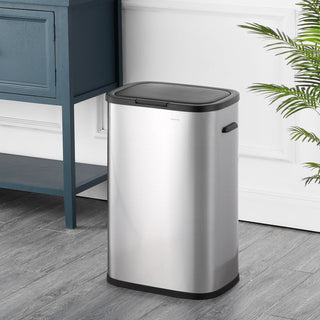 Tammi Kitchen 14.5-Gallon Slim Metal Push Button Trash Can