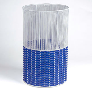 Harper Modern 4.13-Gallon 2-Tone Faux Wicker Cylinder Waste Basket