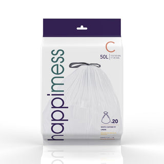 Drawstring Trash Bags/Can Liner (60-Count, 3-Packs of 20 Liners)