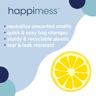 Kitchen Lemon Scented Drawstring Trash Can Liner