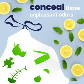 Kitchen Lemon Scented Drawstring Trash Can Liner