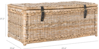 Caden 46" Wicker Storage Trunk