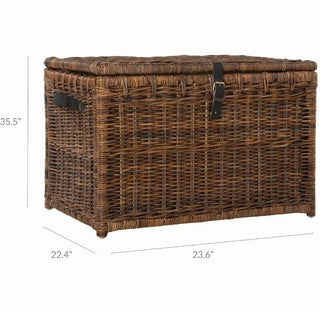 Michael 35" Wicker Storage Trunk