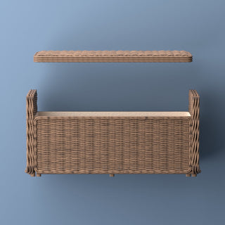 Naples 47.50" Wicker Trunk Storage Bench