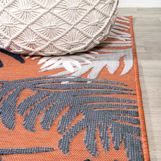 Tropical High-Low Tropical Palm Indoor/Outdoor Area Rug