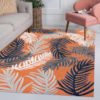 Tropical High-Low Tropical Palm Indoor/Outdoor Area Rug