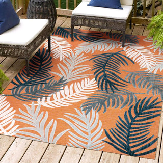 Tropical High-Low Tropical Palm Indoor/Outdoor Area Rug