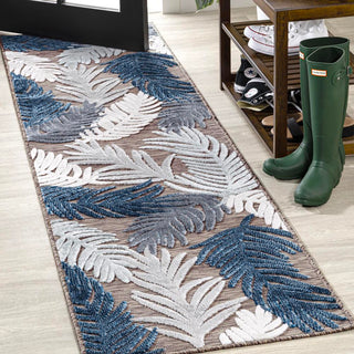 Tropical High-Low Tropical Palm Indoor/Outdoor Area Rug