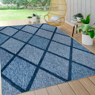 Oswald diamond Trellis Indoor/outdoor Area Rug