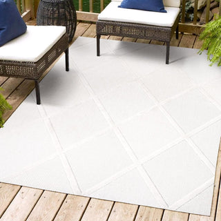 Oswald diamond Trellis Indoor/outdoor Area Rug