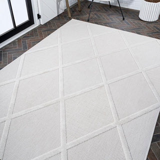 Oswald diamond Trellis Indoor/outdoor Area Rug