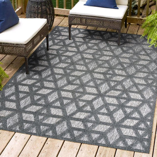 Celia neutral Geometric Indoor/outdoor Area Rug