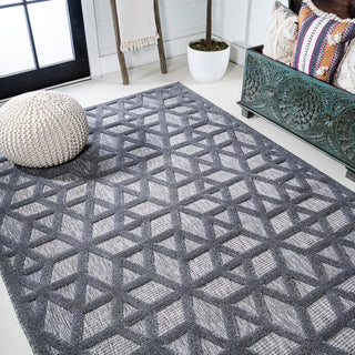 Celia neutral Geometric Indoor/outdoor Area Rug