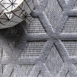 Celia neutral Geometric Indoor/outdoor Area Rug