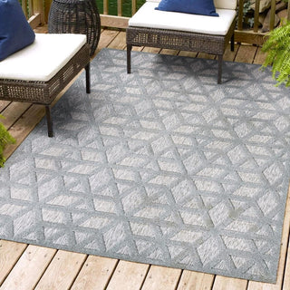 Celia neutral Geometric Indoor/outdoor Area Rug