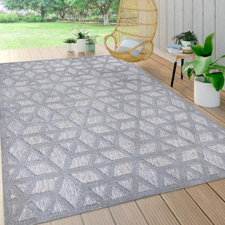 Celia neutral Geometric Indoor/outdoor Area Rug