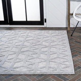 Celia neutral Geometric Indoor/outdoor Area Rug