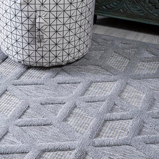 Celia neutral Geometric Indoor/outdoor Area Rug