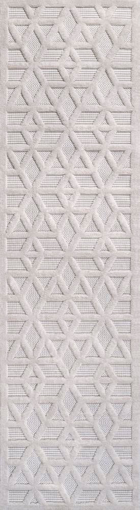 Celia neutral Geometric Indoor/outdoor Area Rug