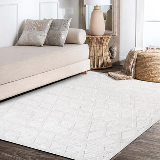 Celia neutral Geometric Indoor/outdoor Area Rug