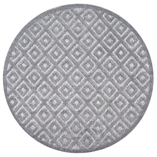 Zachariah neutral Diamond Trellis Indoor/outdoor Area Rug