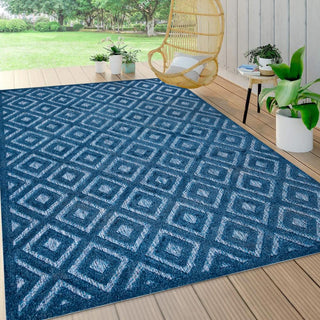 Zachariah neutral Diamond Trellis Indoor/outdoor Area Rug