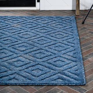 Zachariah neutral Diamond Trellis Indoor/outdoor Area Rug