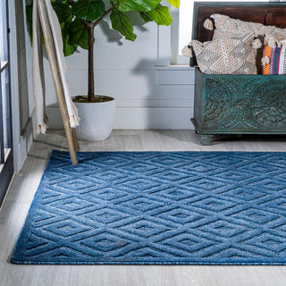 Zachariah neutral Diamond Trellis Indoor/outdoor Area Rug