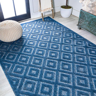 Zachariah neutral Diamond Trellis Indoor/outdoor Area Rug