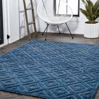 Zachariah neutral Diamond Trellis Indoor/outdoor Area Rug