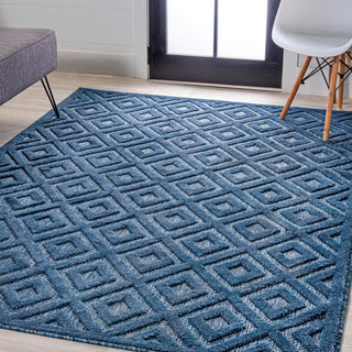 Zachariah neutral Diamond Trellis Indoor/outdoor Area Rug